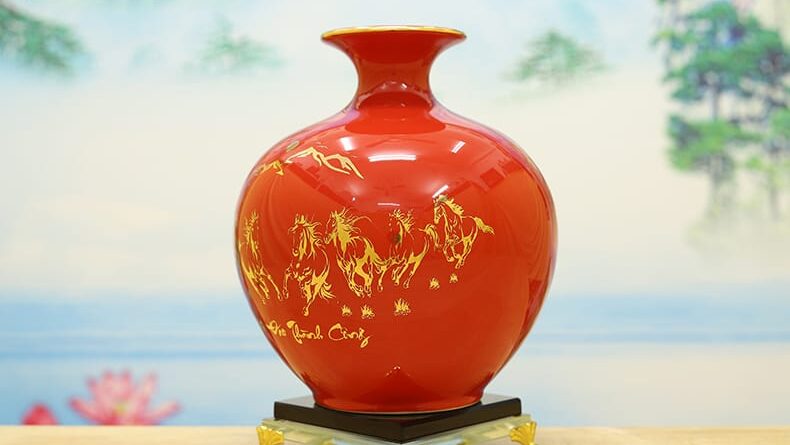 Bình Tài Lộc Bát Tràng Mã Đáo Thành Công2