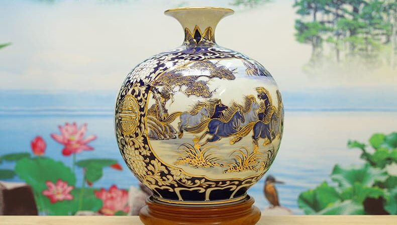 Bình hút tài lộc Mã Đáo Thành Công4