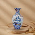 Bình Tỏi Nhị Cảnh Hoa Văn Thuận Buồm – Công Đào Bát Tràng