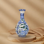 Lọ Tỳ Bà Tứ Cảnh Tùng Cúc Trúc Mai Vẽ Tay Bát Tràng